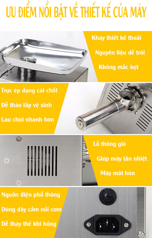 Máy ép dầu thực vật gia đình GD03 3-4KG/1H-2