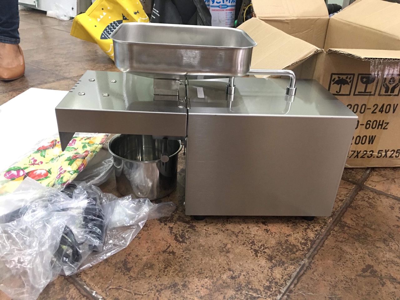 Máy ép dầu thực vật, dầu lạc ED-2018