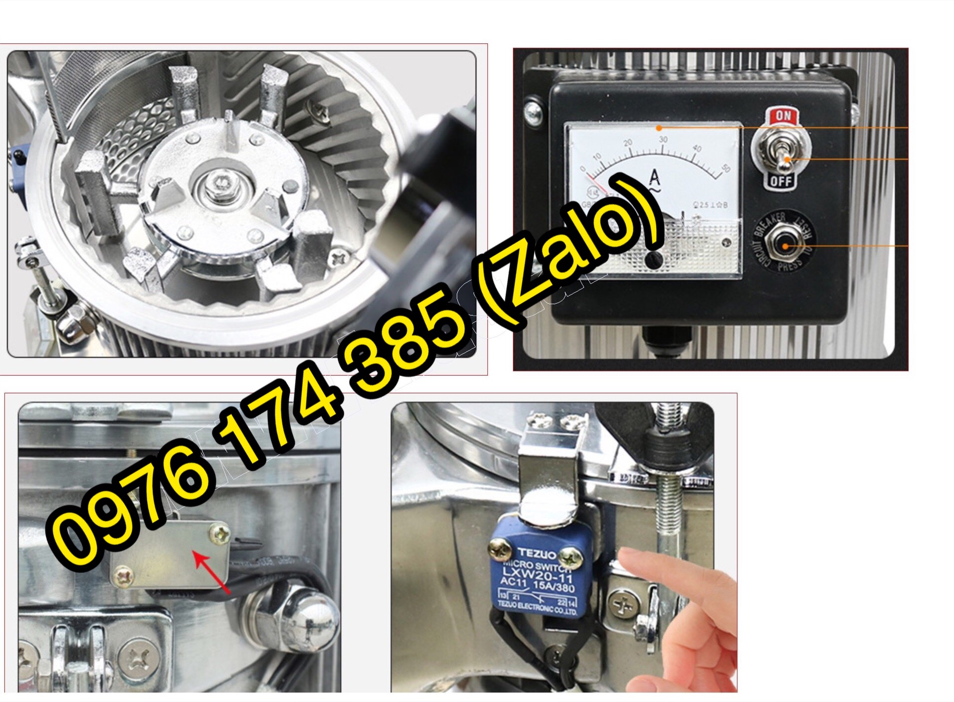 Máy nghiền dược liệu liên tục DF-45 (6 búa đập) - Ảnh 3