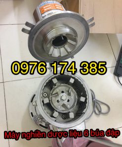 Máy nghiền trầm hương, nghiền bột gỗ, bột quế dạng 6 búa dập liên tục