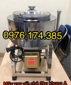 Máy xay thịt, máy xay giò chả 2kg DAO RÚT có bao đá giữ lạnh