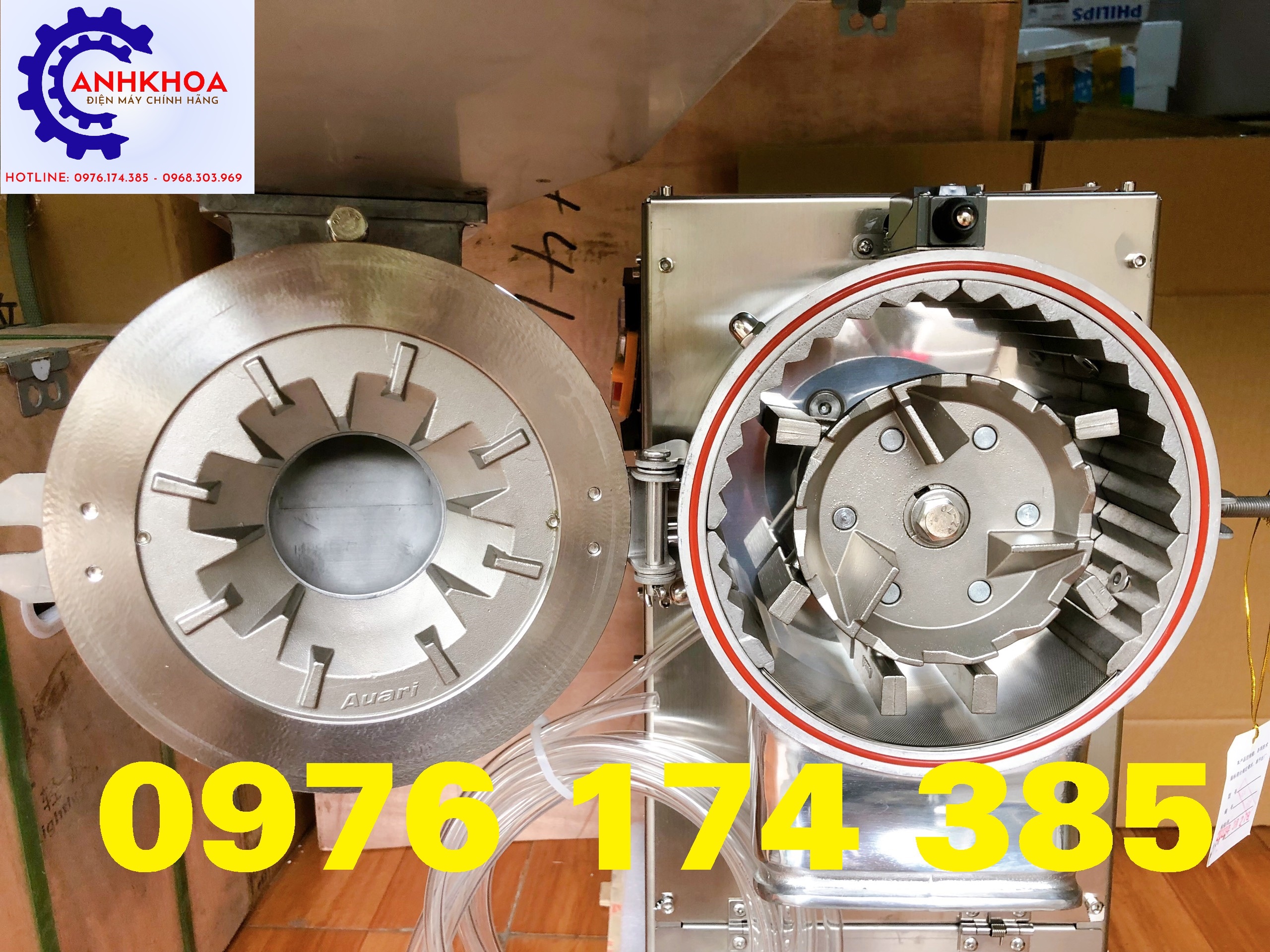 Máy xay dược liệu công nghiệp 6 búa AGF260 (3KW) - Ảnh 2