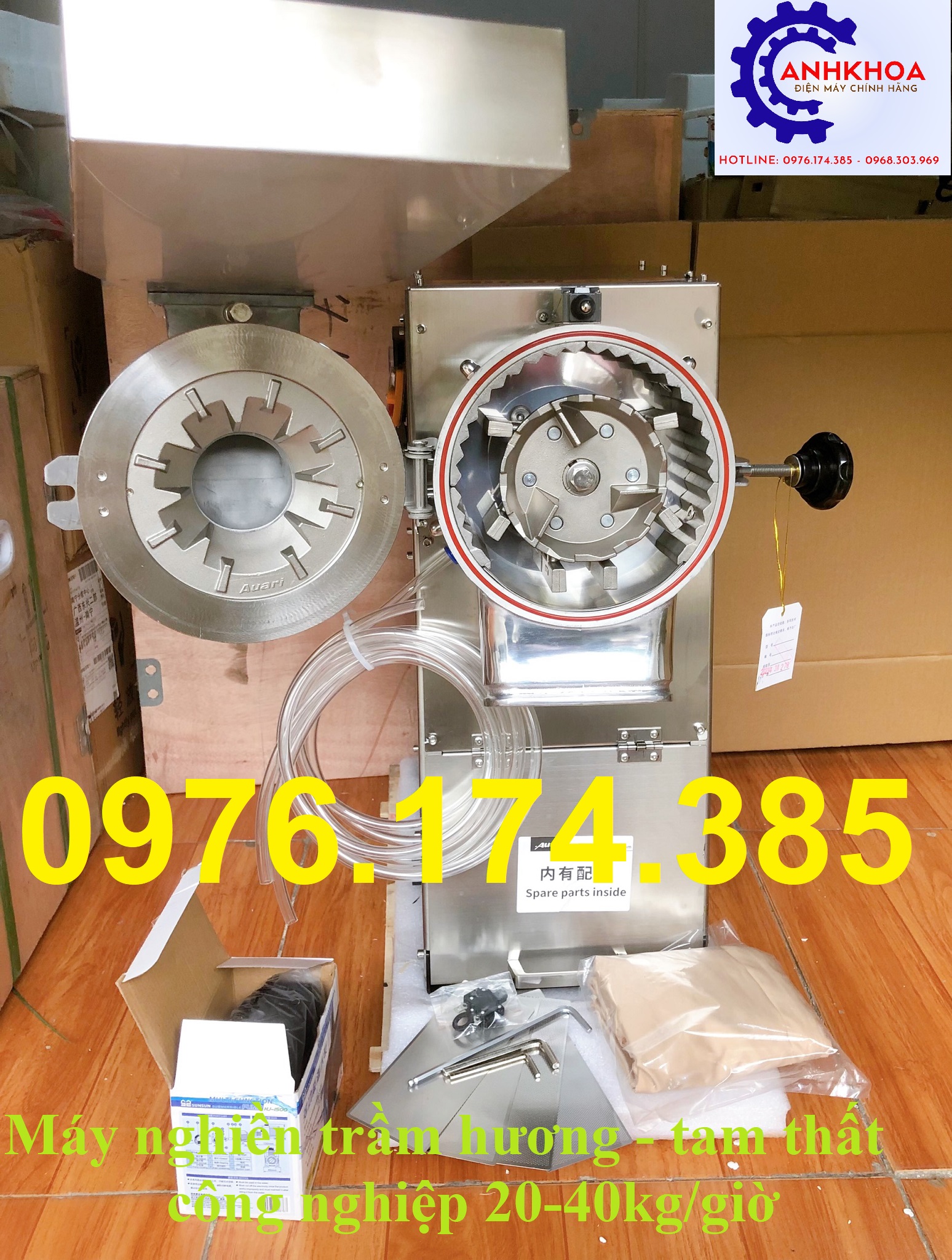 Máy xay dược liệu liên tục dạng búa AGF260 công suất lớn - Ảnh 6