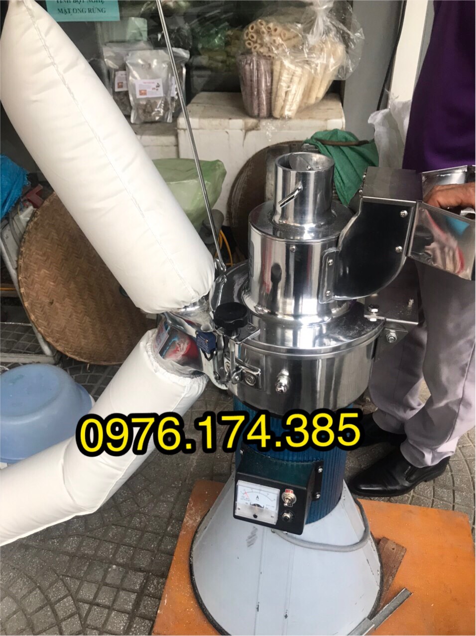 Máy nghiền dược liệu siêu mịn loại 6 búa DF45