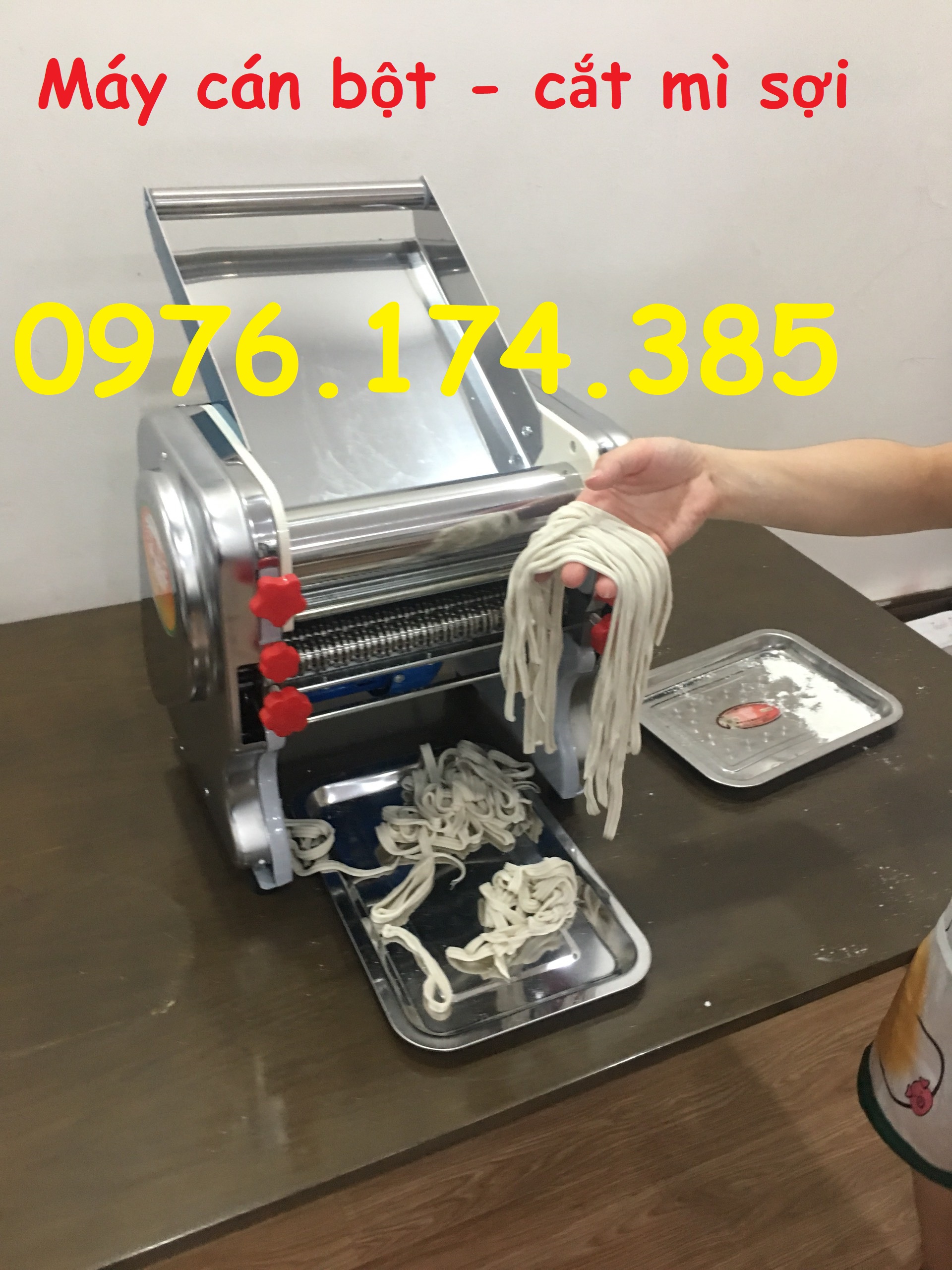 Máy cán bột đa năng làm há cảo,sủi cảo,bánh bao chạy điện - Ảnh 2