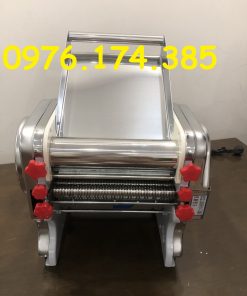 Máy Cán Bột Chạy Điện Làm Vỏ Bánh Bao, Màn Thầu, Vỏ Hoành Thánh Inox 304